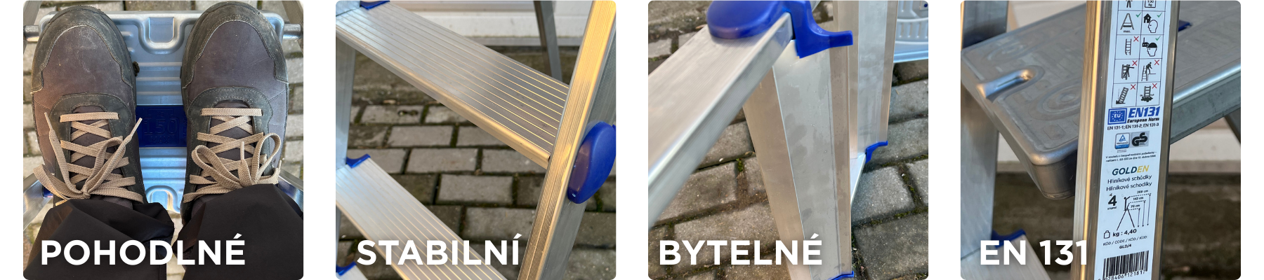 GOLDEN Hobby  hlinikove schudky s plošinou Facal detail 2